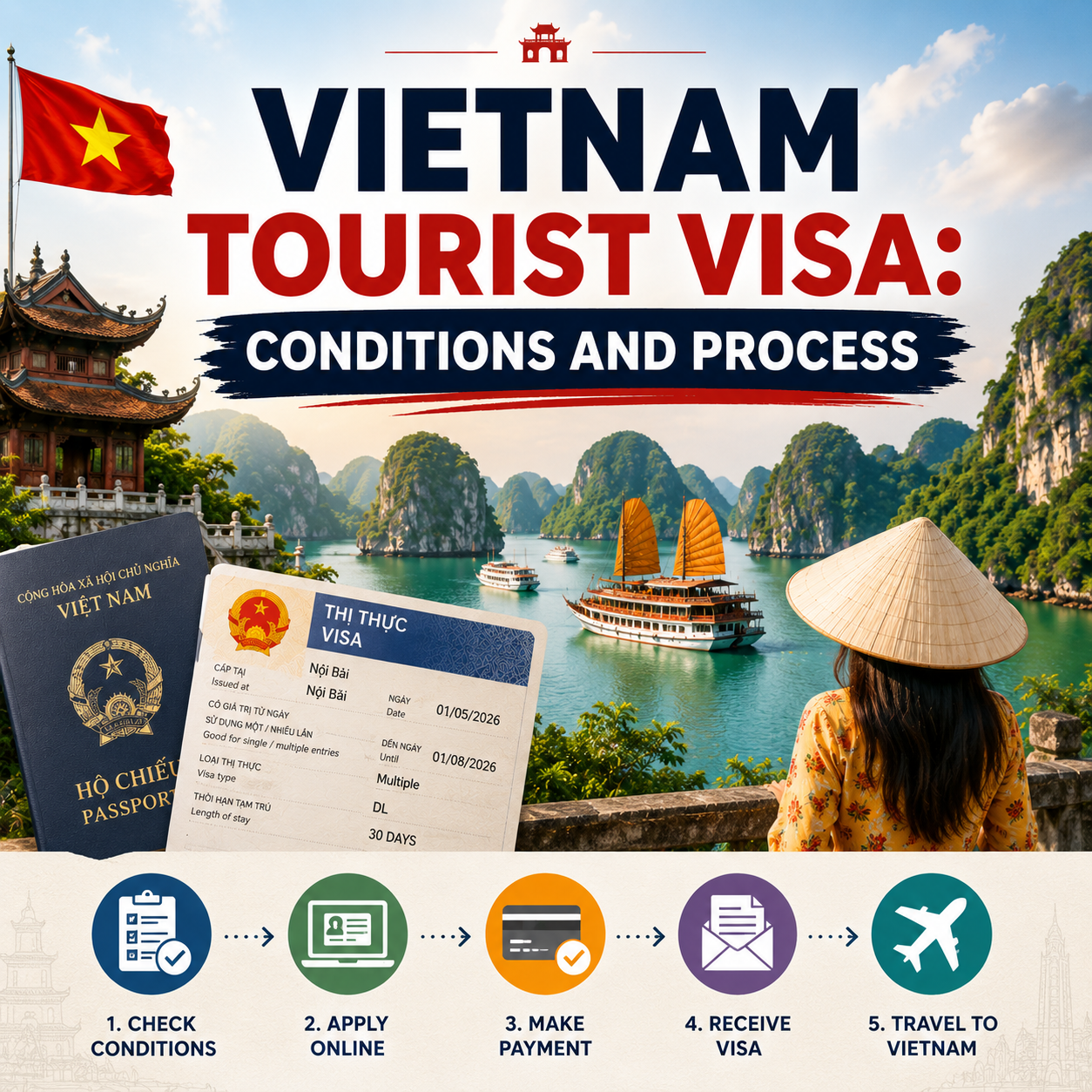 Vietnam tourist visa: conditions and process